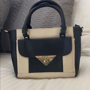 Black and Cream Steve Madden Purse